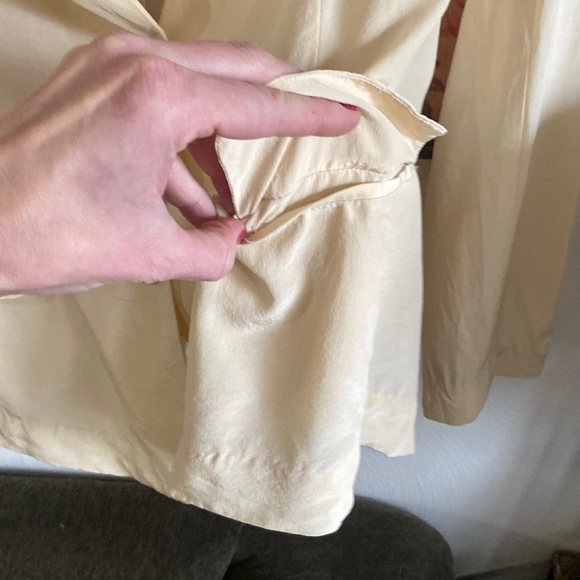 BODY BY VICTORIAS SECRET 100% SILK BLAZER SILK OVERSIZED BLAZER SUIT JACKET 6 - Picture 10 of 16